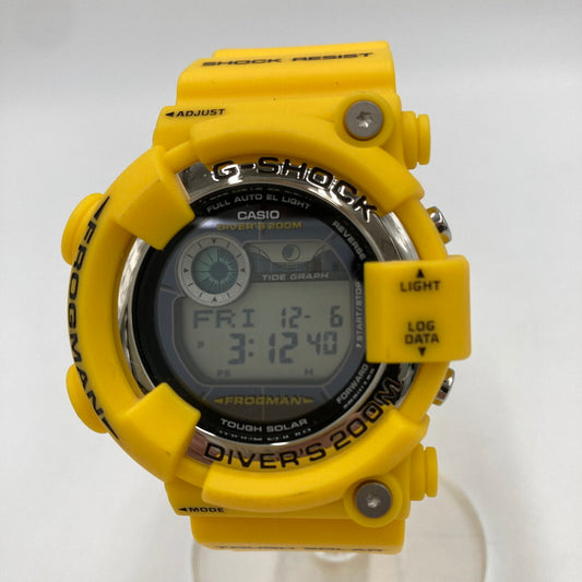 【中古品】【メンズ】 G-SHOCK ジーショック FROGMAN GF-8250-9JF TOUGHSOLAR フロッグマン タフソーラー 腕時計 196-241226-OR-03-iwa カラー：イエロー 万代Net店