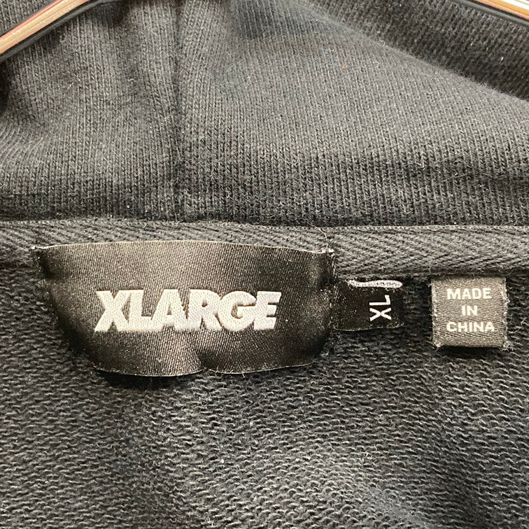 【中古品】【メンズ】 XLARGE エクストララージ 101244012006 ROPE LOGO HOODED SWEATSHIRT パーカー 142-260114-WA-02-iwa サイズ：XL カラー：ブラック 万代Net店