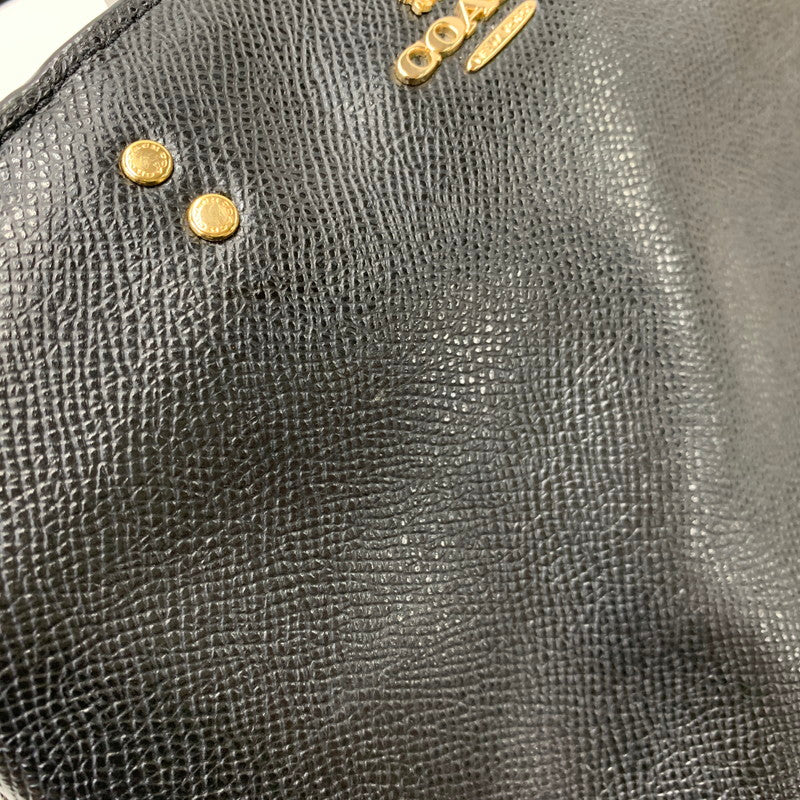 【中古品】【レディース】 COACH コーチ 91146 MINI LILLIE CARRYALL 2WAY SHOULDER BAG ミニ リリー キャリーオール ツーウェイ ショルダー バッグ カバン 鞄 180-260818-cs-23-izu カラー：ブラック 万代Net店