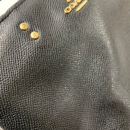 【中古品】【レディース】 COACH コーチ 91146 MINI LILLIE CARRYALL 2WAY SHOULDER BAG ミニ リリー キャリーオール ツーウェイ ショルダー バッグ カバン 鞄 180-260818-cs-23-izu カラー：ブラック 万代Net店
