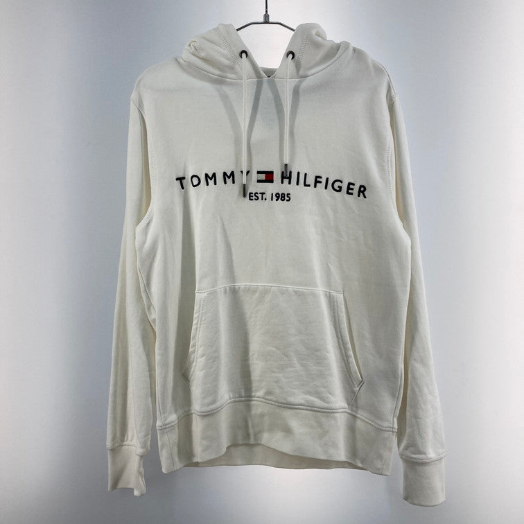 【中古品】【メンズ】 TOMMY HILFIGER トミーヒルフィガー パーカー 147-260114-WA-03-iwa サイズ：M カラー：ホワイト 万代Net店