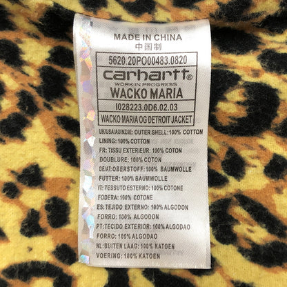 【中古品】【メンズ】 CARHARTT × WACKO MARIA カーハート ワコマリア W.I.P OG DETROIT JACKET I028223 デトロイトジャケット ワークジャケット アウター 古着 142-261008-rs-03-fur サイズ：S カラー：ブラック 万代Net店