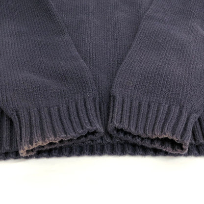 【現状渡し品】【メンズ】 LANDS'END ランズエンド 90S COTTON KNIT ニット セーター 長袖 トップス 古着 ヴィンテージ 146-260424-rs-10-fur サイズ：L カラー：ネイビー 万代Net店