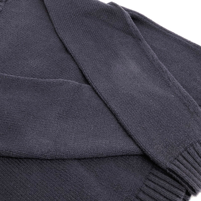 【現状渡し品】【メンズ】 LANDS'END ランズエンド 90S COTTON KNIT ニット セーター 長袖 トップス 古着 ヴィンテージ 146-260424-rs-10-fur サイズ：L カラー：ネイビー 万代Net店
