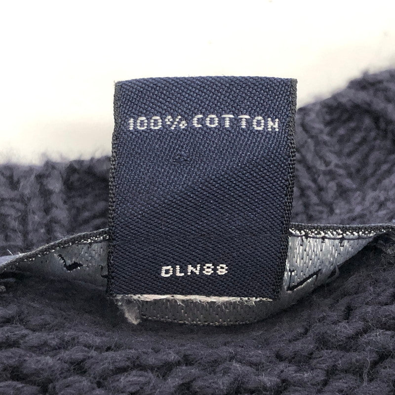 【現状渡し品】【メンズ】 LANDS'END ランズエンド 90S COTTON KNIT ニット セーター 長袖 トップス 古着 ヴィンテージ 146-260424-rs-10-fur サイズ：L カラー：ネイビー 万代Net店