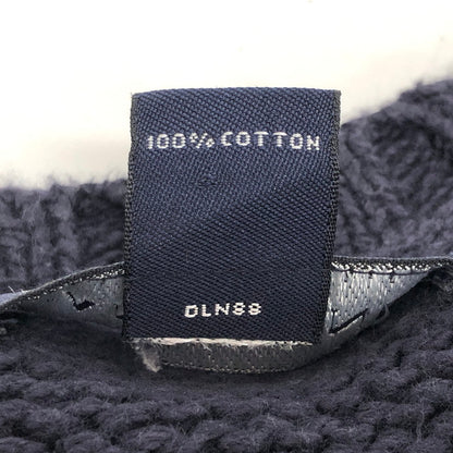 【現状渡し品】【メンズ】 LANDS'END ランズエンド 90S COTTON KNIT ニット セーター 長袖 トップス 古着 ヴィンテージ 146-260424-rs-10-fur サイズ：L カラー：ネイビー 万代Net店