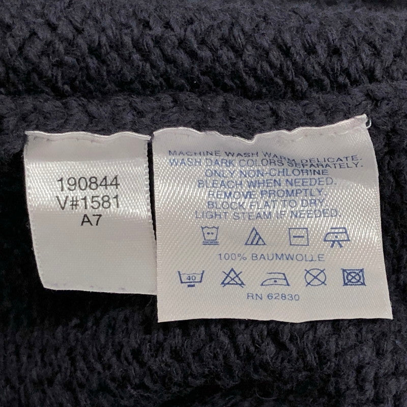 【現状渡し品】【メンズ】 LANDS'END ランズエンド 90S COTTON KNIT ニット セーター 長袖 トップス 古着 ヴィンテージ 146-260424-rs-10-fur サイズ：L カラー：ネイビー 万代Net店