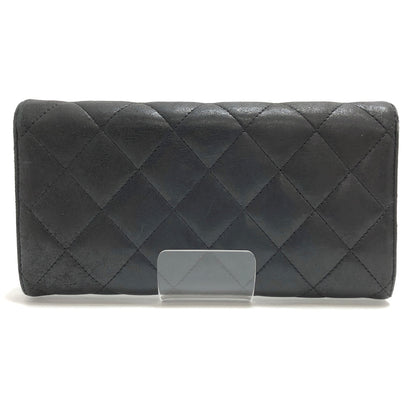 【現状渡し品】【レディース】 CHANEL シャネル A50096 マトラッセ ラムスキン ロングウォレット 長財布 181-260713-rs-06-fur カラー：ブラック 万代Net店