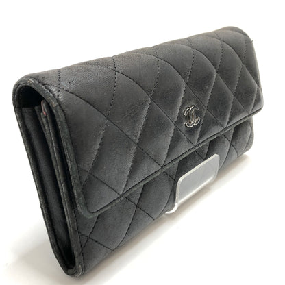 【現状渡し品】【レディース】 CHANEL シャネル A50096 マトラッセ ラムスキン ロングウォレット 長財布 181-260713-rs-06-fur カラー：ブラック 万代Net店