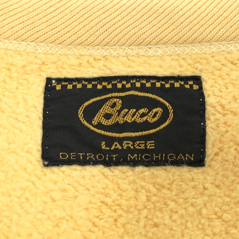 【現状渡し品】【メンズ】 THE REAL McCOY'S ザ・リアルマッコイズ BUCO SWEATSHIRT スウェット トレーナー 長袖 トップス 古着 145-261008-rs-04-fur サイズ：L カラー：イエロー系 万代Net店