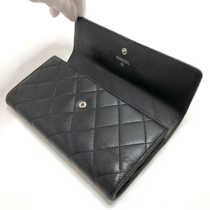 【現状渡し品】【レディース】 CHANEL シャネル A50096 マトラッセ ラムスキン ロングウォレット 長財布 181-260713-rs-06-fur カラー：ブラック 万代Net店