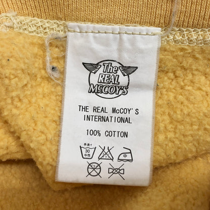 【現状渡し品】【メンズ】 THE REAL McCOY'S ザ・リアルマッコイズ BUCO SWEATSHIRT スウェット トレーナー 長袖 トップス 古着 145-261008-rs-04-fur サイズ：L カラー：イエロー系 万代Net店