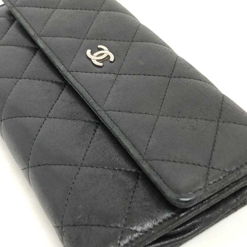 【現状渡し品】【レディース】 CHANEL シャネル A50096 マトラッセ ラムスキン ロングウォレット 長財布 181-260713-rs-06-fur カラー：ブラック 万代Net店