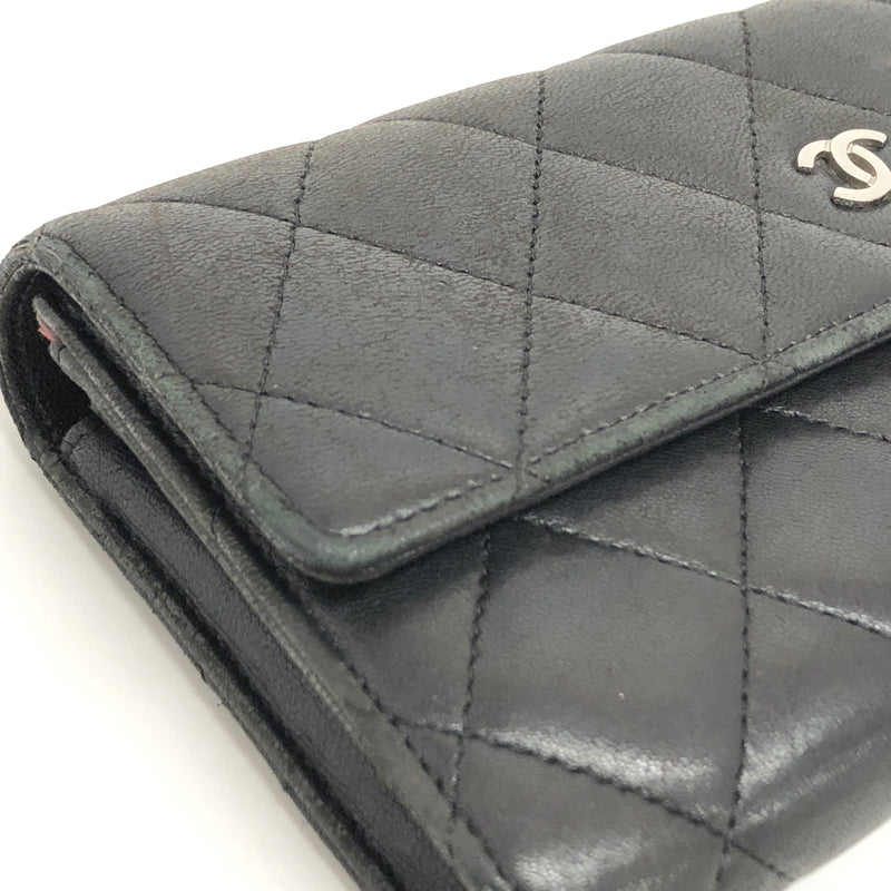 【現状渡し品】【レディース】 CHANEL シャネル A50096 マトラッセ ラムスキン ロングウォレット 長財布 181-260713-rs-06-fur カラー：ブラック 万代Net店