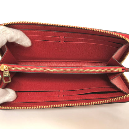 【中古品】【メンズ/レディース】 LOUIS VUITTON ルイ・ヴィトン M61701 モノグラム アンプラント ポルトフォイユ･クレマンス ラウンドファスナーウォレット 長財布 179-261008-rs-05-fur カラー：レッド 万代Net店