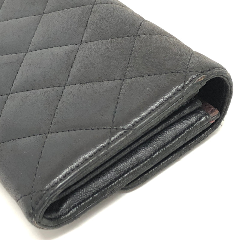 【現状渡し品】【レディース】 CHANEL シャネル A50096 マトラッセ ラムスキン ロングウォレット 長財布 181-260713-rs-06-fur カラー：ブラック 万代Net店
