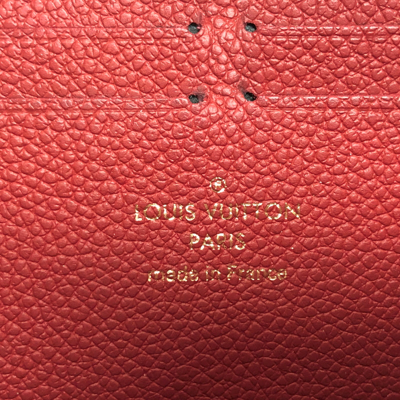【中古品】【メンズ/レディース】 LOUIS VUITTON ルイ・ヴィトン M61701 モノグラム アンプラント ポルトフォイユ･クレマンス ラウンドファスナーウォレット 長財布 179-261008-rs-05-fur カラー：レッド 万代Net店