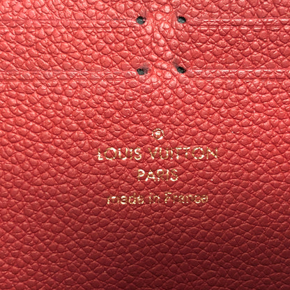 【中古品】【メンズ/レディース】 LOUIS VUITTON ルイ・ヴィトン M61701 モノグラム アンプラント ポルトフォイユ･クレマンス ラウンドファスナーウォレット 長財布 179-261008-rs-05-fur カラー：レッド 万代Net店