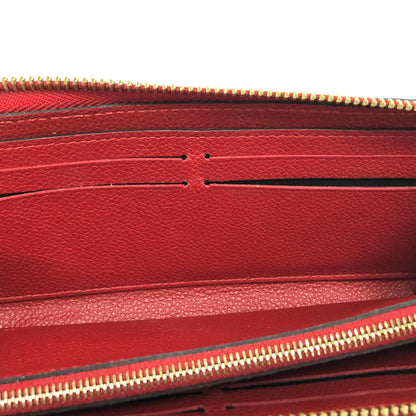 【中古品】【メンズ/レディース】 LOUIS VUITTON ルイ・ヴィトン M61701 モノグラム アンプラント ポルトフォイユ･クレマンス ラウンドファスナーウォレット 長財布 179-261008-rs-05-fur カラー：レッド 万代Net店