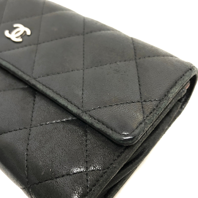 【現状渡し品】【レディース】 CHANEL シャネル A50096 マトラッセ ラムスキン ロングウォレット 長財布 181-260713-rs-06-fur カラー：ブラック 万代Net店