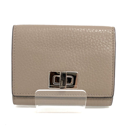 【中古品】【メンズ/レディース】 FENDI フェンディ 8M0425 ピーカブー セレリア カードケース 小銭入れ小物 181-260713-rs-03-fur カラー：グレージュ 万代Net店