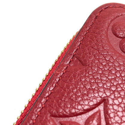 【中古品】【メンズ/レディース】 LOUIS VUITTON ルイ・ヴィトン M61701 モノグラム アンプラント ポルトフォイユ･クレマンス ラウンドファスナーウォレット 長財布 179-261008-rs-05-fur カラー：レッド 万代Net店
