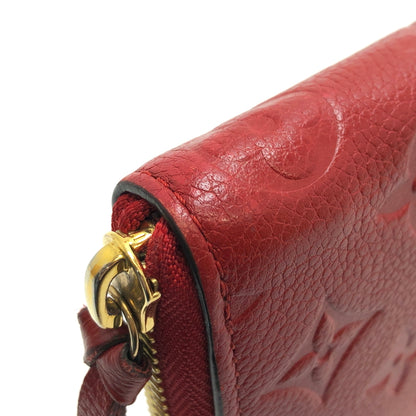【中古品】【メンズ/レディース】 LOUIS VUITTON ルイ・ヴィトン M61701 モノグラム アンプラント ポルトフォイユ･クレマンス ラウンドファスナーウォレット 長財布 179-261008-rs-05-fur カラー：レッド 万代Net店