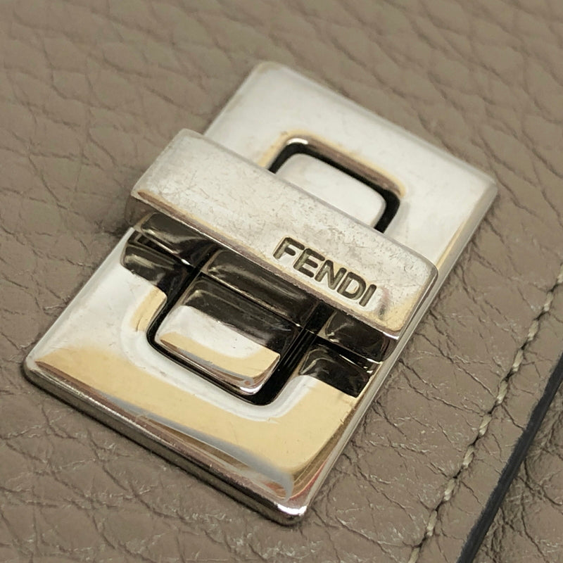 【中古品】【メンズ/レディース】 FENDI フェンディ 8M0425 ピーカブー セレリア カードケース 小銭入れ小物 181-260713-rs-03-fur カラー：グレージュ 万代Net店