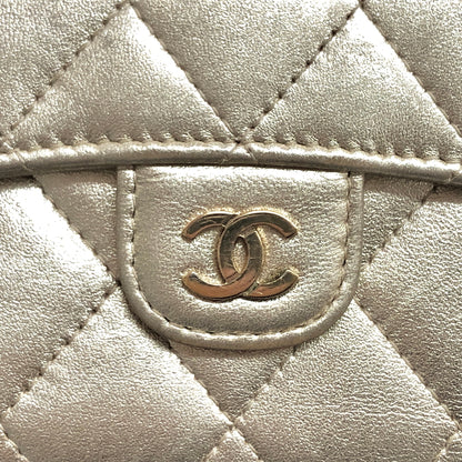 【中古品】【レディース】 CHANEL シャネル A82288 クラシックスモール ウォレット 三つ折り財布 181-260713-rs-07-fur カラー：シャンパンゴールド系 万代Net店