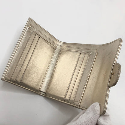 【中古品】【レディース】 CHANEL シャネル A82288 クラシックスモール ウォレット 三つ折り財布 181-260713-rs-07-fur カラー：シャンパンゴールド系 万代Net店