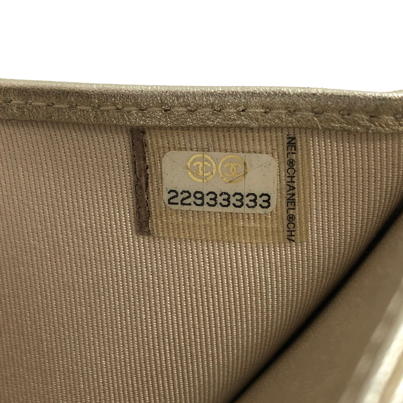 【中古品】【レディース】 CHANEL シャネル A82288 クラシックスモール ウォレット 三つ折り財布 181-260713-rs-07-fur カラー：シャンパンゴールド系 万代Net店