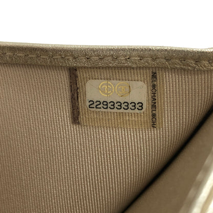 【中古品】【レディース】 CHANEL シャネル A82288 クラシックスモール ウォレット 三つ折り財布 181-260713-rs-07-fur カラー：シャンパンゴールド系 万代Net店