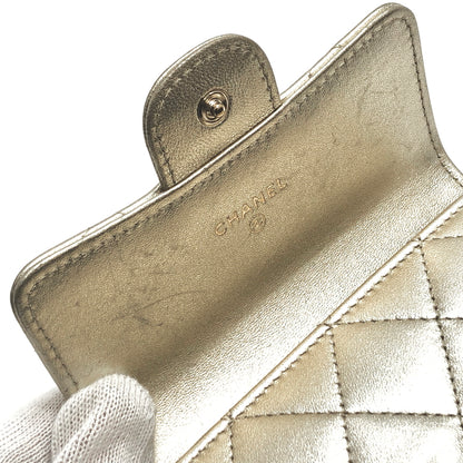 【中古品】【レディース】 CHANEL シャネル A82288 クラシックスモール ウォレット 三つ折り財布 181-260713-rs-07-fur カラー：シャンパンゴールド系 万代Net店