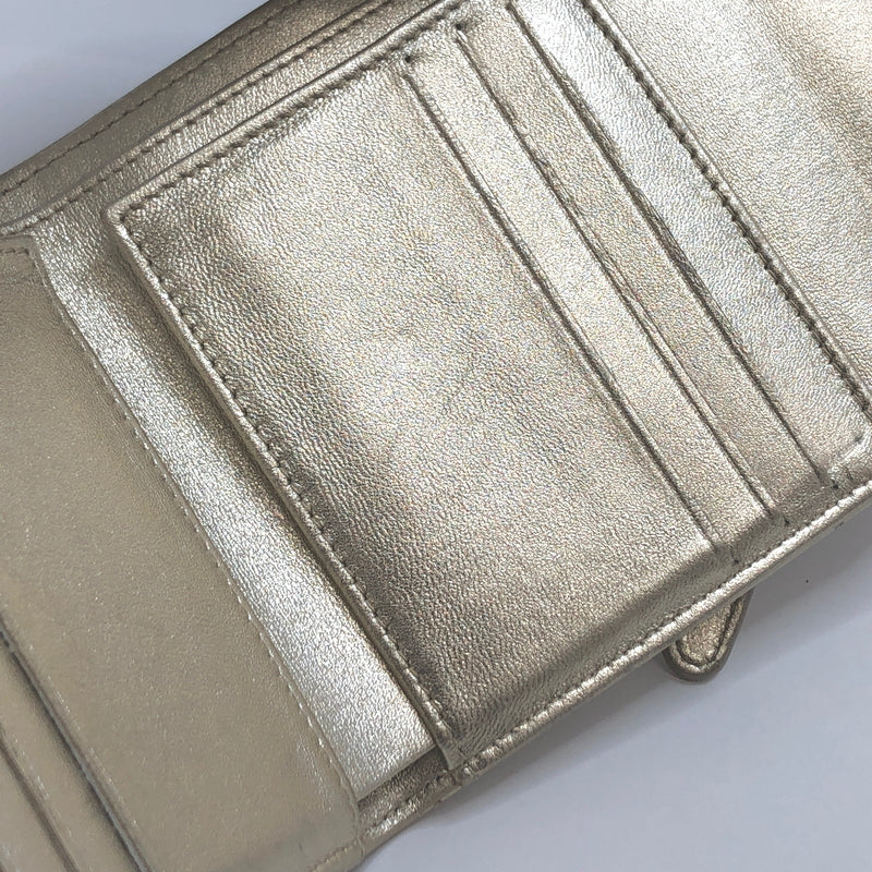 【中古品】【レディース】 CHANEL シャネル A82288 クラシックスモール ウォレット 三つ折り財布 181-260713-rs-07-fur カラー：シャンパンゴールド系 万代Net店