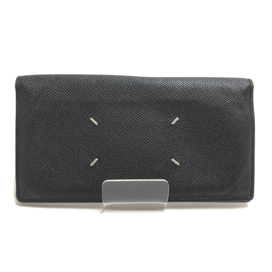 【中古品】【メンズ/レディース】 MAISON MARGIELA メゾンマルジェラ LEATHER LONG WALLET SA1UI0021 レザー 長財布 200-260716-rs-02-fur カラー：ブラック 万代Net店