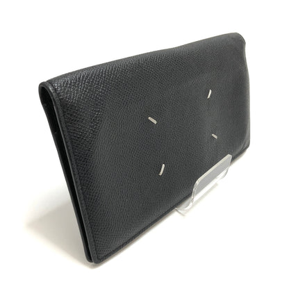 【中古品】【メンズ/レディース】 MAISON MARGIELA メゾンマルジェラ LEATHER LONG WALLET SA1UI0021 レザー 長財布 200-260716-rs-02-fur カラー：ブラック 万代Net店