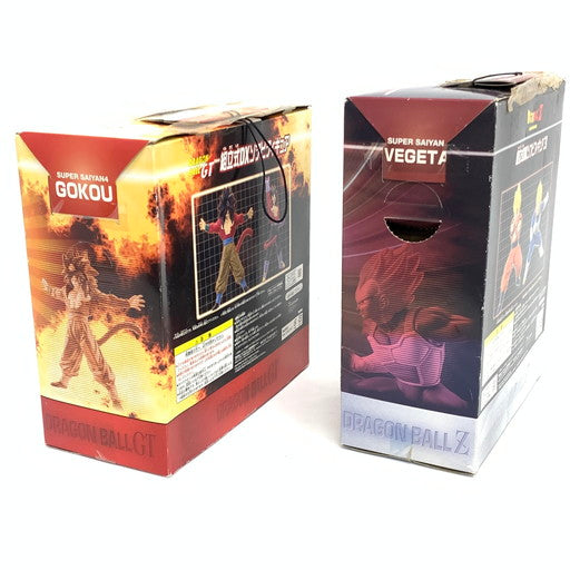【現状渡し品】 未開封 BANDAI ドラゴンボールZ GT 超サイヤ人ベジータ 超サイヤ人4 悟空 組立式DXソフビ 2点セット 050-260628-MO-03-fur 万代Net店