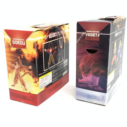 【現状渡し品】 未開封 BANDAI ドラゴンボールZ GT 超サイヤ人ベジータ 超サイヤ人4 悟空 組立式DXソフビ 2点セット 050-260628-MO-03-fur 万代Net店