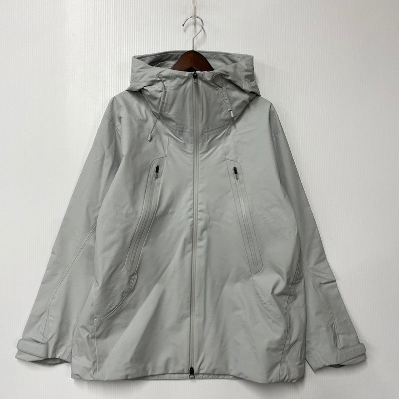 【中古美品】【メンズ】 DESCENTE ALLTERRAIN デサント オルテライン DU5FWBA2M HARD SHELL JACKET ハードシェル ジャケット アウター 144-260316-kh-03-izu サイズ：O カラー：アイスグレー 万代Net店