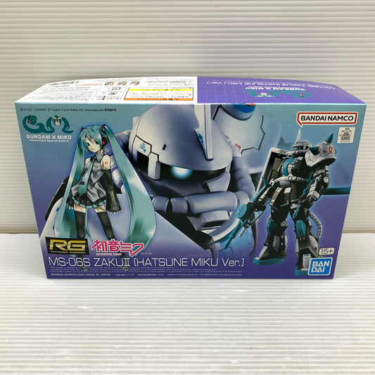 【現状渡し品】 MS-06S　ザクII HATSUNE MIKU 初音ミクver ガンプラ 未組立 箱あり バンダイ 056-260731-YT-01-min 万代Net店