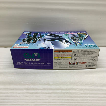 【現状渡し品】 MS-06S　ザクII HATSUNE MIKU 初音ミクver ガンプラ 未組立 箱あり バンダイ 056-260731-YT-01-min 万代Net店