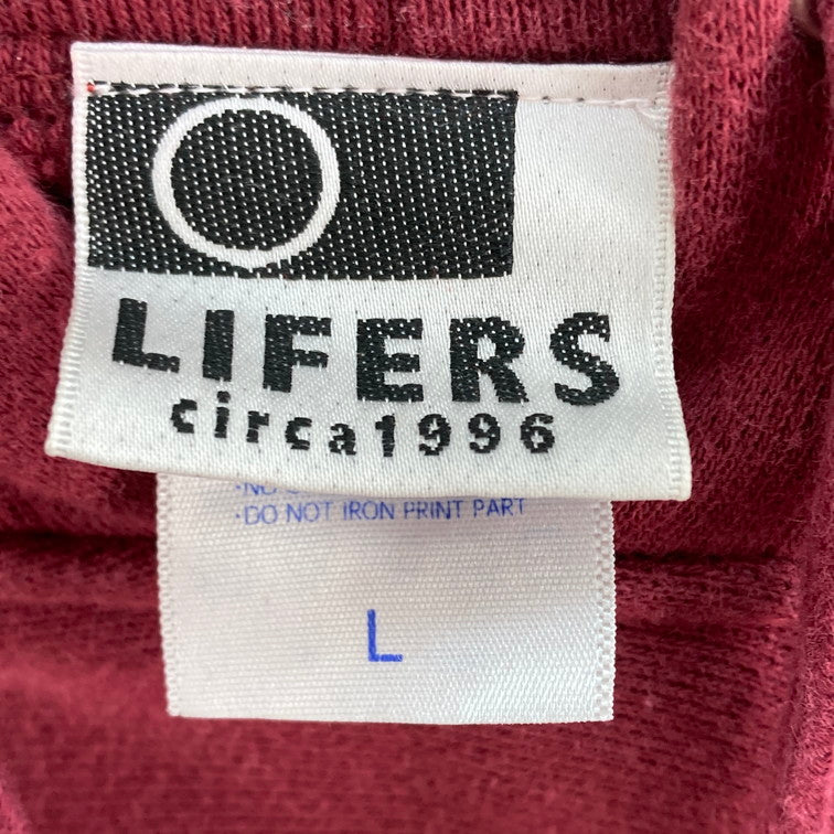 【中古品】【メンズ】 LIFERS L/S PK パーカー 142-260116-WA-06-iwa サイズ：L カラー：バーガンディ 万代Net店