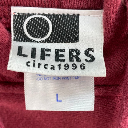 【中古品】【メンズ】 LIFERS L/S PK パーカー 142-260116-WA-06-iwa サイズ：L カラー：バーガンディ 万代Net店