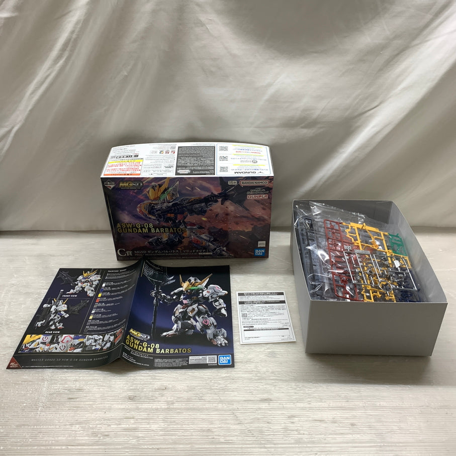 【現状渡し品】 一番くじ 機動戦士ガンダム 鉄血のオルフェンズ C賞 MGSD ガンダムバルバトス ソリッドクリア ガンプラ 未組立 箱あり バンダイ 056-261001-YT-09-min 万代Net店