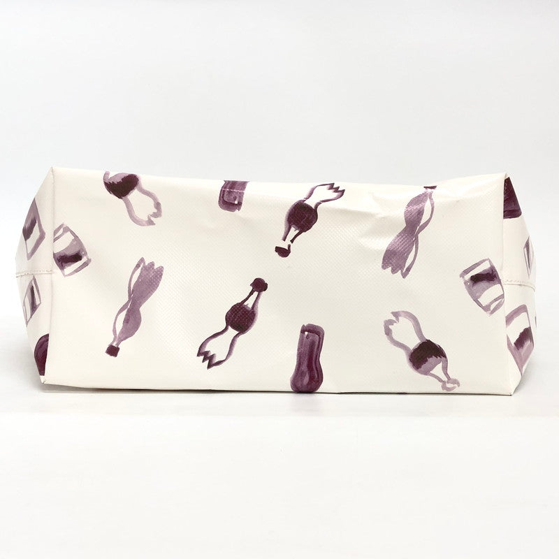 【中古品】【レディース】 TOTE BAG SHMQ0000A5 PVC製 トートバッグ 鞄 188-260202-rs-03-fur カラー：オフホワイト/パープル系 万代Net店