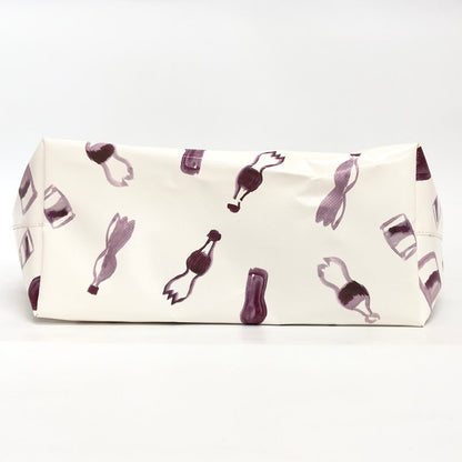【中古品】【レディース】 TOTE BAG SHMQ0000A5 PVC製 トートバッグ 鞄 188-260202-rs-03-fur カラー：オフホワイト/パープル系 万代Net店
