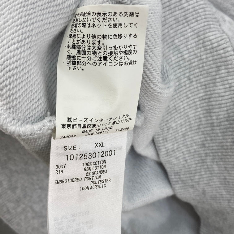 【中古品】【メンズ】 XLARGE エクストララージ スタンダードロゴクルーネックスウェット 147-260116-WA-09-iwa サイズ：XXL カラー：グレー 万代Net店