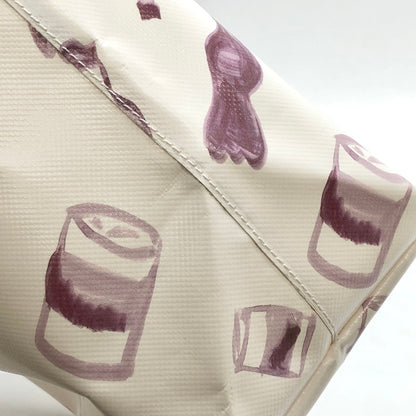 【中古品】【レディース】 TOTE BAG SHMQ0000A5 PVC製 トートバッグ 鞄 188-260202-rs-03-fur カラー：オフホワイト/パープル系 万代Net店