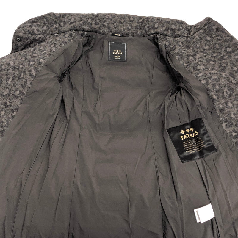 【中古品】【レディース】 TATRAS タトラス FORNACE LTA14A4310 ダウンコート ヒョウ柄 アウター 169-260202-rs-05-fur サイズ：02 カラー：モカ レオパード 万代Net店