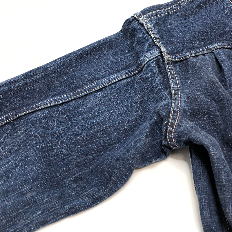【現状渡し品】【メンズ】 EVISU エヴィス 新恵美寿神頭 LOT1008 デニムジャケット Gジャン アウター 古着 145-261009-rs-03-fur サイズ：38 カラー：インディゴ 万代Net店
